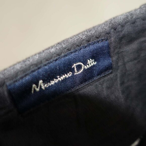 Massimo Dutti Men's 2 Button Suit Size 44 Regular 38 x 33 Charcoal Gray Wool 44R - Picture 4 of 16